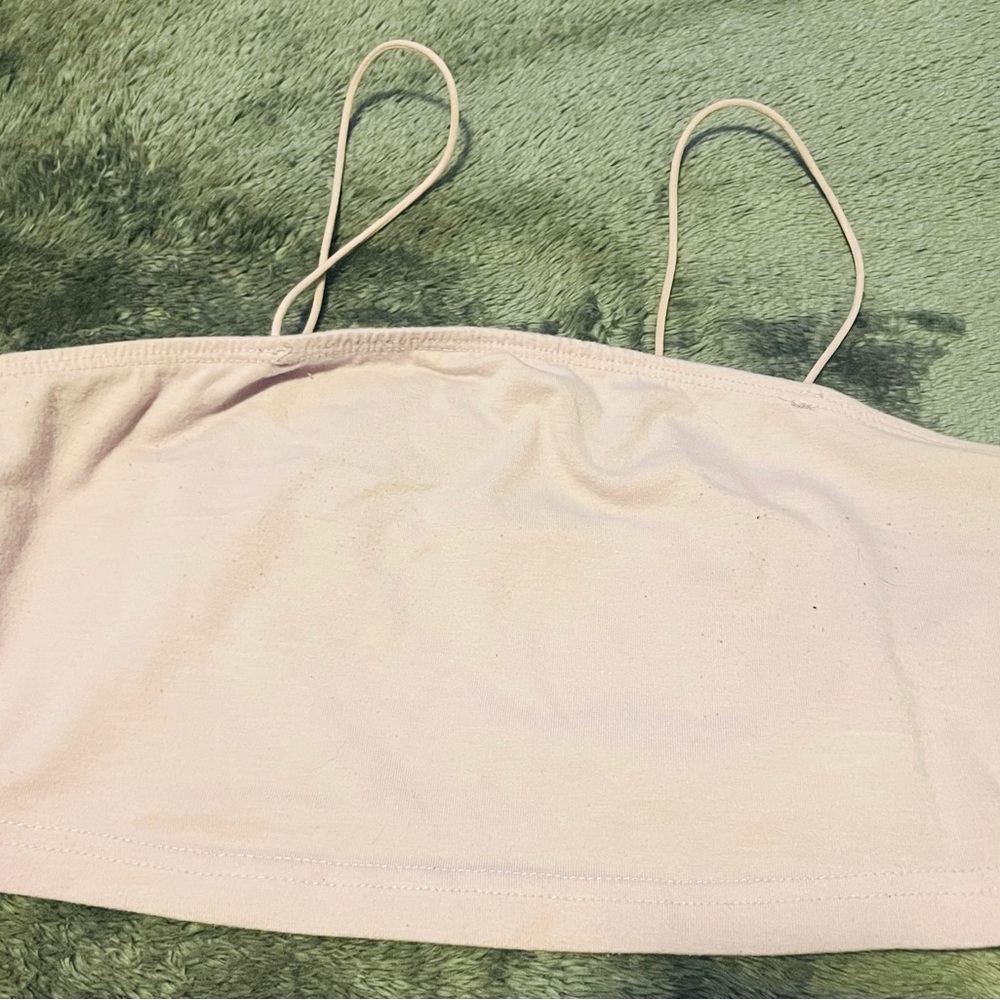 Light purple cropped tank top